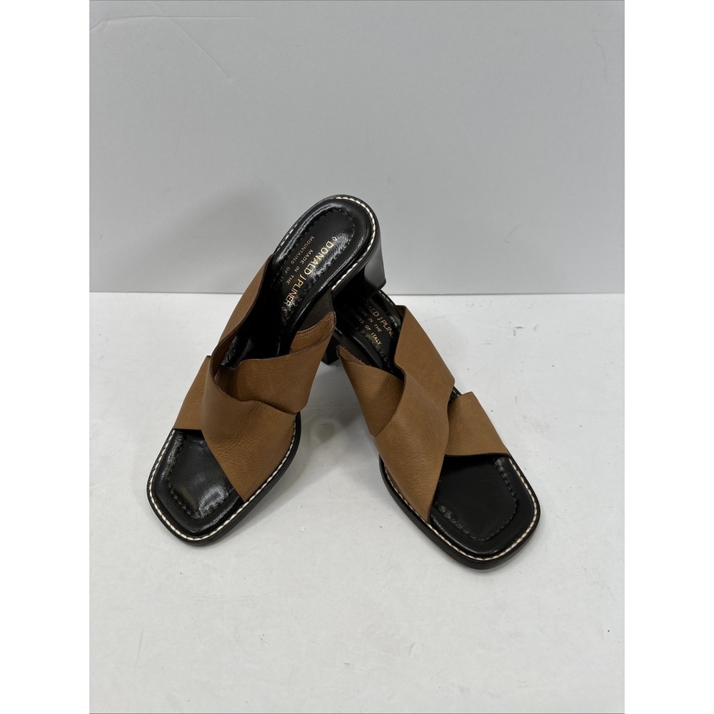 Donald J Pliner Viky Tan  Leather Sandals 8M Shoes